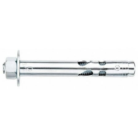 Hex Nut Sleeve Anchor, Steel, 3/8" Dia., 3" L, 5/16-11 Thread Size, Zinc Plated