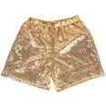 thumbnail image 3 of WAYUTE Sequin Hot Pants for Girls Glam Party Outfit Summer Scale Design Elastic Waist Playful Stage Performance Holiday Shorts, 3 of 3