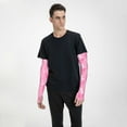 thumbnail image 5 of Bingfone Farmers Gardening Sleeves Sun Protection Arm Cooling Sleeves For Women Men With Thumb Hole - Breast Cancer Awareness (3), 5 of 8
