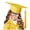 w93# Yellow1617, variant on Wuxian Shiny Toddler Kids Boys Girls Graduation Caps Fashionable Solid Color School College Hats With Tassel Lightweight Soft Elegant Classic Preschool Graduation Hats,Black,M