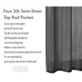 thumbnail image 5 of Gorgeous Home Linen MR2 Faux Silk Semi-Sheer Window Curtains 2-Pack Lilac 84" L, 5 of 5