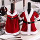thumbnail image 2 of Juego de botellas de vino de Navidad, decoración de mesa para fiestas, funda para botellas de vino, vestido de terciopelo rojo, disfraz de Papá Noel, vajilla decorativa de Año Nuevo, 2 of 5