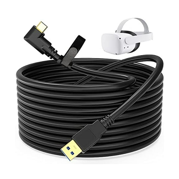 Link Cable for Oculus Quest, Charger Cable for Vr Quest 2, Compatible Pc High-Speed Transfer Fast Charging USB 3.0 to Type C for Oculus Quest 2 Headset and Gaming Pc (10ft 3m)