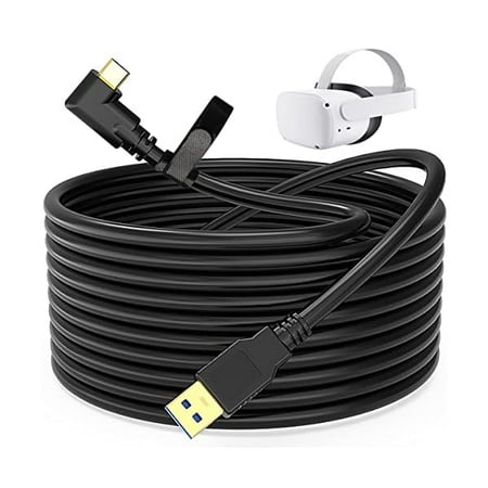 Link Cable for Oculus Quest, Charger Cable for Vr Quest 2, Compatible Pc High-Speed Transfer Fast Charging USB 3.0 to Type C for Oculus Quest 2 Headset and Gaming Pc (10ft 3m)