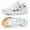 white, variant on Women's Orthopedic Diabetic Wide Running Shoes: Comfortable Casual Arch Support Plantar Fasciitis Sports Sneakers, High Arch Orthotic Work Tennis Walking Shoes for Foot and Heel Pain Relief