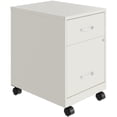 thumbnail image 3 of Scranton & Co Home Office Metal Desk and Storage Set in White, 3 of 11