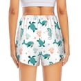 thumbnail image 2 of Lsque Turtles And Seahorses Printed Women's Running Shorts with Liner Pockets,Elastic Quick Dry Workout Athletic Gym Yoga Shorts,Womens High Waist Shorts-Medium, 2 of 9