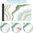 thumbnail image 5 of Large Gaming Mouse Pad Blue Marble Non-Slip Desk Pad Keyboard and Mouse Desk Mat for Gamer, Office & Home, 31.5 x 15.7 in, 5 of 6