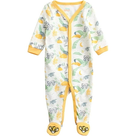 

Disney Baby Boys The Lion King Simba Allover Print Footed Coverall Sizes 0-9M
