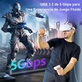 thumbnail image 2 of Cable de Enlace HGFBSFAA Negro Compatible con Oculus Quest 2 y Juegos VR, USB 3.0 Tipo C, 5 Gbps, 5M, 2 of 7