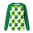 thumbnail image 7 of Saint Patricks Day Outfit Women Cute Gnome Print Shirts Crewneck Long Sleeve Sweatshirt Irish Going Out Tops Green Shirts for Women St Patricks Day, 7 of 7