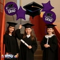 thumbnail image 4 of PMU Graduation "Congrats Grad" Purple Foil Balloon Bouquet Pkg/5, 4 of 6