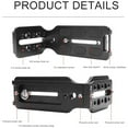 thumbnail image 2 of 2X DSLR Camera L Bracket Quick Release Plate Vertical Universal L Bracket with 1/4 Inch Screw Arca Swiss for DSLR Camera, 2 of 7