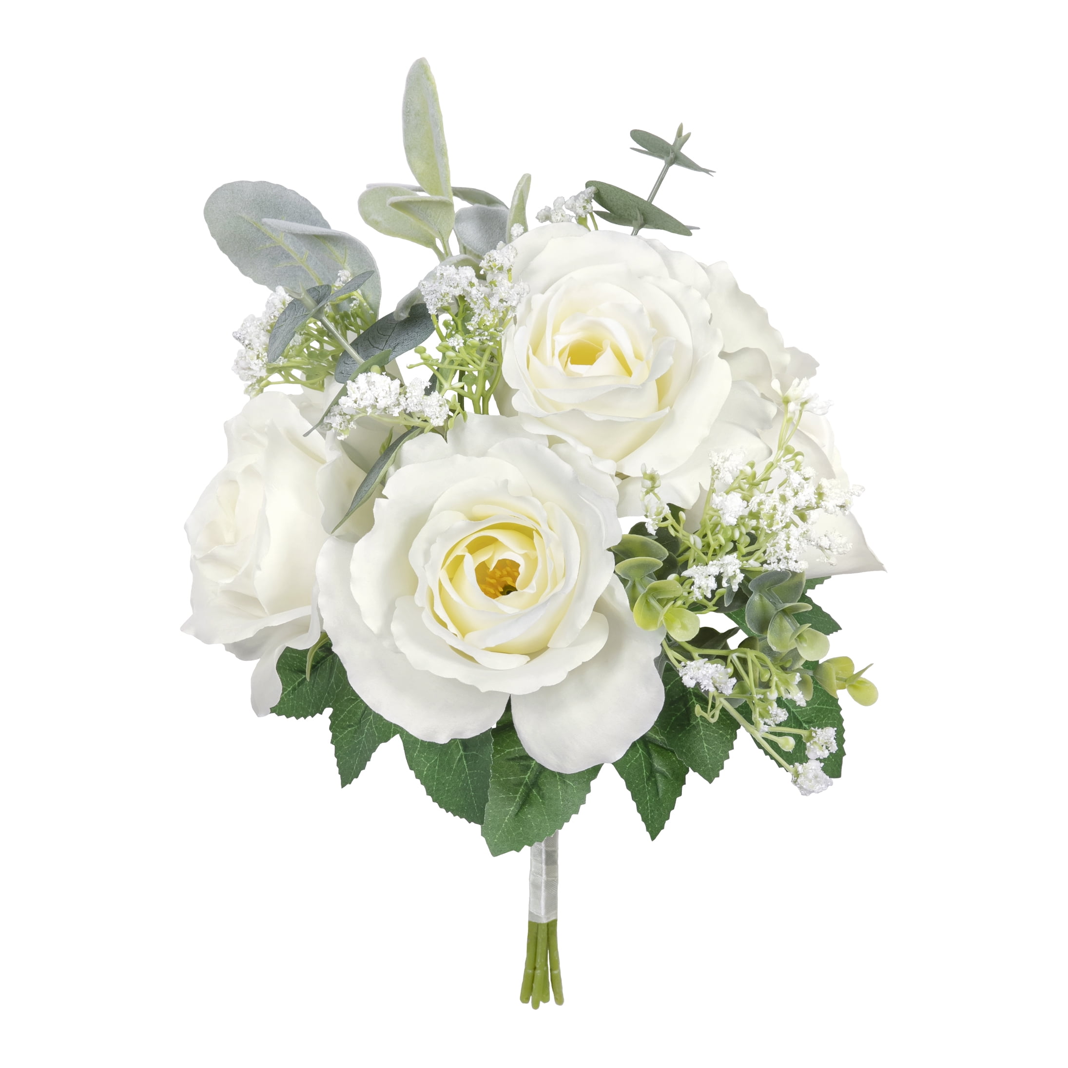 Mainstays Artificial Rose & Lamb's Ear Bundle