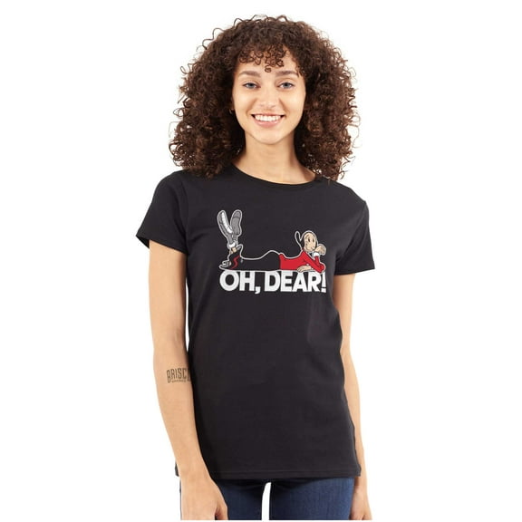 Popeye Olive Oyl Oh Dear Quote Women's T Shirt Ladies Tee Brisco Brands S