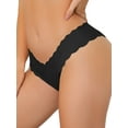 thumbnail image 4 of NOMADIC NOOK Women's No-Show Hipster Unlined Underwear V-Shape Waist Stretch Bikini 2 Packs, 4 of 4