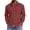 Burgundy, variant on Mens Cotton Button Down Shirt Long Sleeve Casual Retro Spread Collar Summer Solid Dress Shirts with 2 Pockets