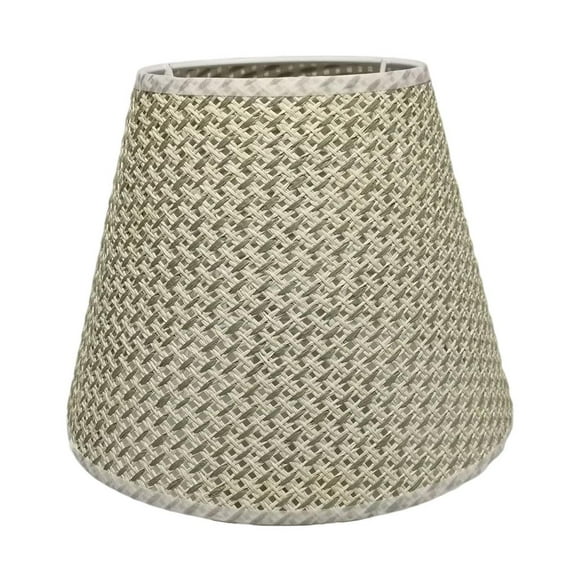Woven Lamp Shade Rustic Decorative Rattan Lampshade E27 Lamp Shade Fixture Beige