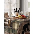 thumbnail image 6 of Vintage Black Bears Table Cloth, Abstract Country Plaid Fish Retro Waterproof Tablecloth for Rectangle Tables, Reusable Washable Fabric Table Cover for Restaurant Kitchen Dining Tables 52"x70", 6 of 6