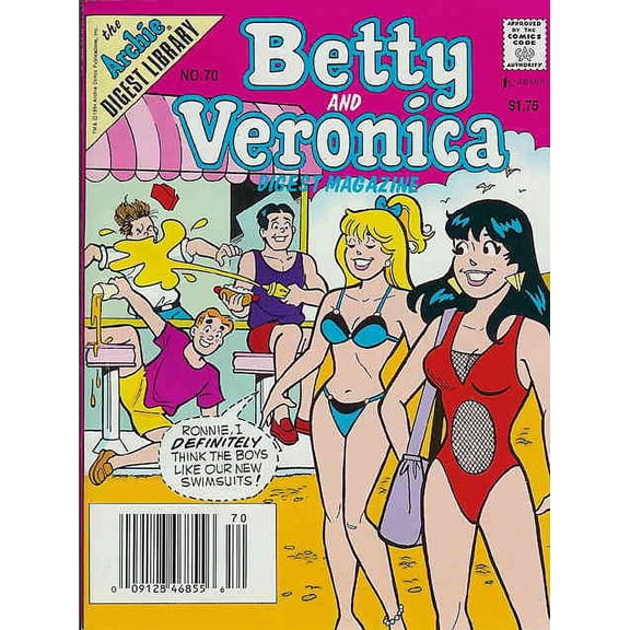 Betty and Veronica Digest Magazine #70 VF ; Archie Comic Book