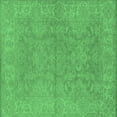 thumbnail image 1 of Ahgly Company Indoor Square Oriental Emerald Green Industrial Area Rugs, 8' Square, 1 of 4
