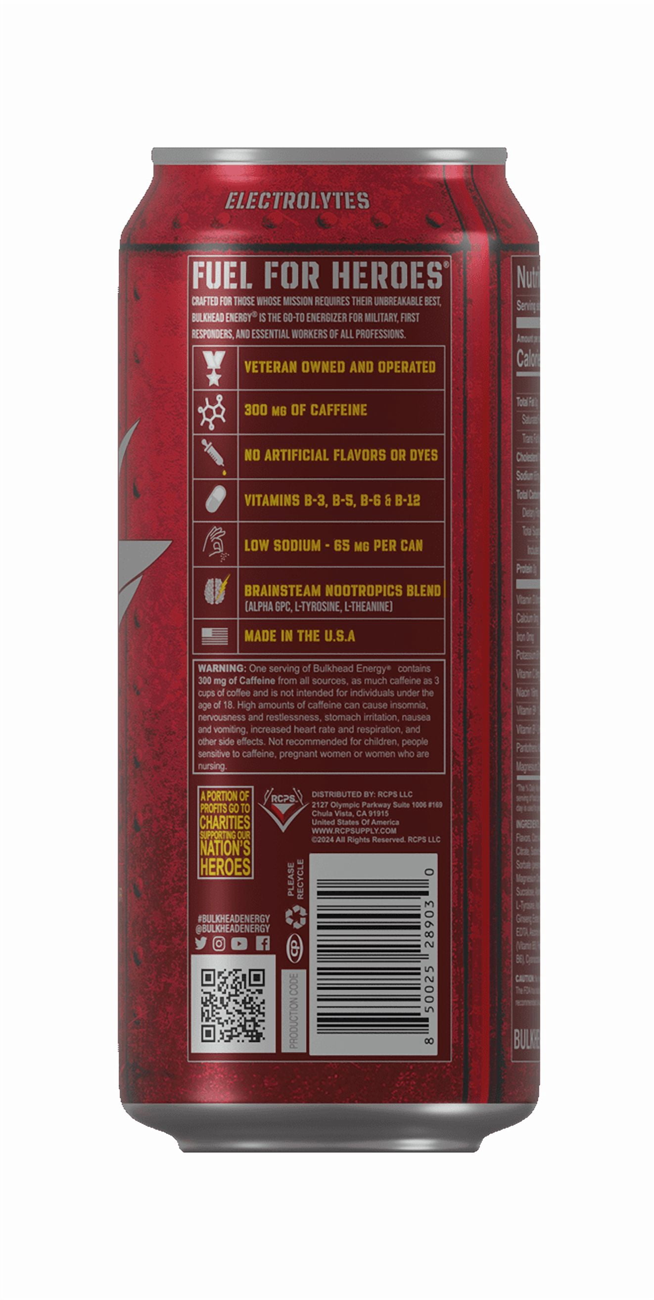 BULKHEAD ENERGY® SIERRA LIMA™️ Natural Strawberry Lemonade Flavor