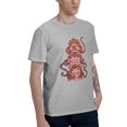 thumbnail image 2 of Three Wise Monkeys Men's T-Shirt Cotton 100% Summer Tops Fashion Casual Cartoon Monkey Short Sleeves for Men Women Round Collar Top Tees, 2 of 6