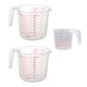 thumbnail image 5 of tazas medidoras de líquidos de 1000 ml y 250 ml, accesorio para hornear, herramienta de cocina, vaso medidor volumétrico de PVC con escala., 5 of 5