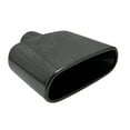 thumbnail image 2 of Exhaust Tip 2.25" Inlet 7.25 X 3.00 Outlet 8.50 Long WRR300775-225-BC-SS Rolled Rectangle Black Chrome 304 Stainless Steel Wesdon Exhaust Tip, 2 of 7