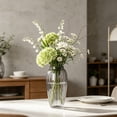 thumbnail image 4 of Leodye 1PCS Non Fragile Plastic Decorative Flower Vase Lightweight Desktop Ornament for Home Bedroom Living Room Wedding Party Floral Display -8.66 * 5.12 * 5.12in, 4 of 6