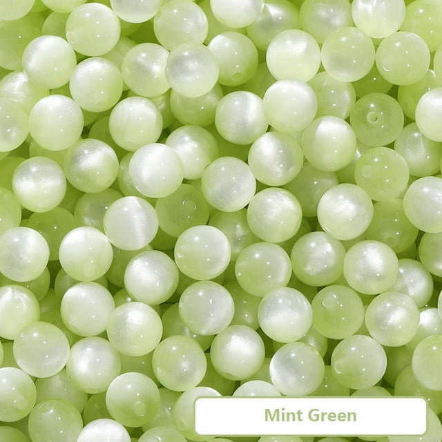 TopLLC Party Favors, Party Decorations, Party Supplies 20Pcs Resin Beads 8mm Resin Beads For Keychain Making 8mm Resin Beads For Bracelet Making Multicolor Resin Beads