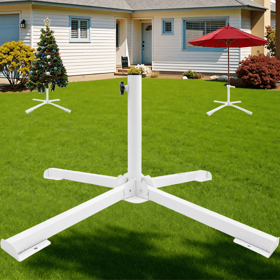 Foldable Patio Sun Shade Anchor Holder,Fit 6 7 8 Feet Sun Adjustable Portable Beach Anchor Heavy Duty Tempered Iron Outdoor Patio Umbrella Base Holder,for Courtyard, Garden, Grass, Pool & Outdoor Use