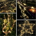thumbnail image 3 of SHANJIA Solar String Lights, LED Decorative Garden Warm White Natural Hemp Rope String Fairy Light Waterproof Garden Outdoor Decor for Gazebo, Christmas, Camping, 3 of 9