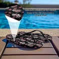 thumbnail image 3 of Chririnla Women's Skull Rose Print Flip Flops Casual Arch Support Lightweight Soft Footbed Slides Sandals Non-Slip Quick Dry Slip On Vacation Beach Slides Sandal, 3 of 7