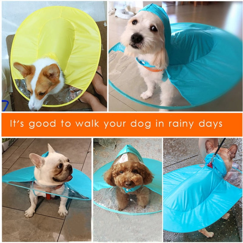 ufo dog raincoat