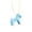 Blue, variant on Playful Horse Necklace Copper Glossy Pendant Neckchain Versatile Layering Piece For Women Teens
