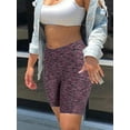 thumbnail image 4 of Women's Workout Shorts High Waist Booty Gym Yoga Pants Butt Lifting Sports Leggings Basic Biker Shorts, 4 of 7