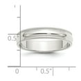 thumbnail image 3 of Sterling Silver 5mm Half Round Milgrain Size 7.5 Band, 3 of 5
