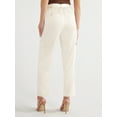 thumbnail image 3 of Sofia Jeans Women's Tapered High Rise Satin Cargo Pants, 27" Inseam, Sizes 0-18, 3 of 6