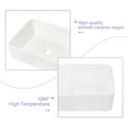 thumbnail image 3 of 19"×15" White Ceramic Rectangular Vessel Bathroom Sink, 3 of 9