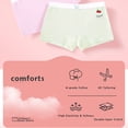 thumbnail image 6 of LIIPEE Girls Underwear Kids Cute Cartoon Graphic Print Comfortable Boyshorts 5 Pack Casual Fashion Breathable Lightweight Soft Daily Panties,6-8 Years, 6 of 7