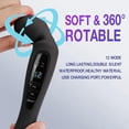 thumbnail image 7 of Cordless Wand Massager – Powerful Hand Held Back Massager Stick with 12 Vibration Modes, Rechargeable Personal Massager for Deep Relaxation & Full Body Comfort at Home or Travel, Black, 7 of 7