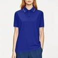 thumbnail image 2 of Dagugfen T Shirts for Women Collared Neck Short Sleeve Work Wear Quick Drying Golf Shirts S-5XL, 2 of 8