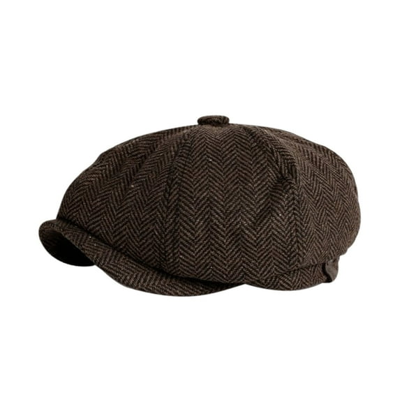 AJGRHE Same Style British Solid Beret Hat Painter For Both Men And Women Coffee M