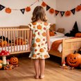 thumbnail image 5 of Leey-World Halloween Pjs Toddler Girls Nightgowns Toddler Princess Soft Halloween Print Pajamas Sleep Dress for Kids, 5 of 7