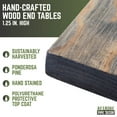 thumbnail image 3 of Solid Wood End Tabletop, Restore Boulder Black, 3 of 9