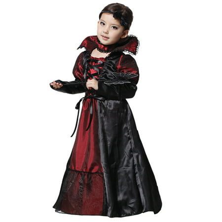 Halloween Costume Vampire Girl's Princess Fancy Party Witch Cosplay Fancy Dress