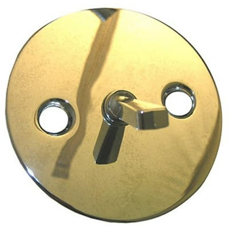 Fixture Screws - LARSEN SUPPLY CO., INC. Bathtub, Trip Lever Plate With Screws Oversized Style, Chrome Plated 03-1409