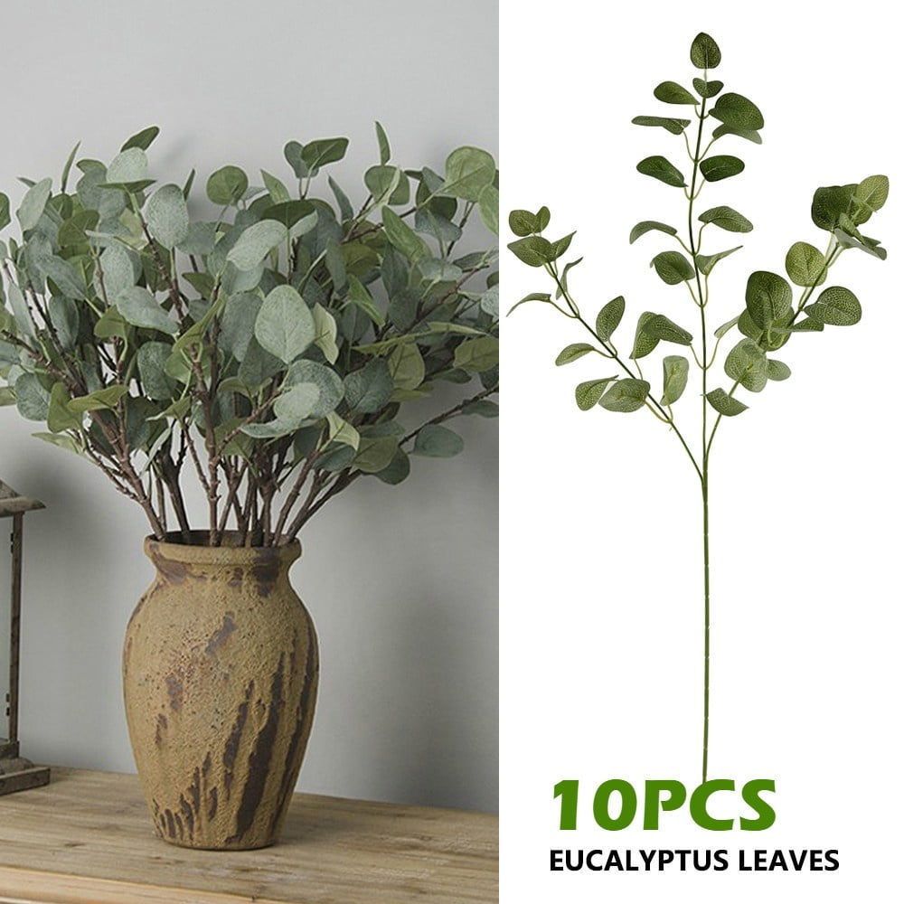 68cm Artificial Fake Silk Flower Eucalyptus Plant Leaves Home Office Decor US 