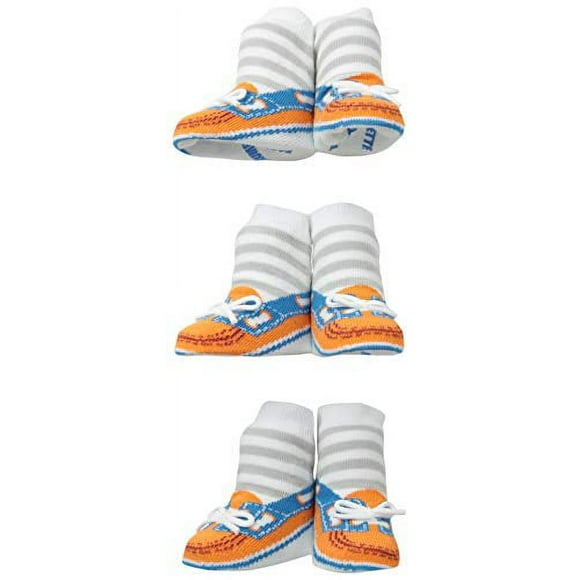 Chaussettes - Trumpette - Bébé Marin - Orange Garçons (Lot de 3) 0-12M